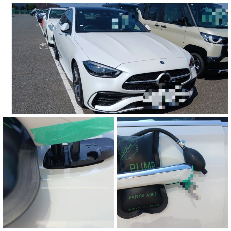 メルセデスベンツC200ドアロック開錠の画像